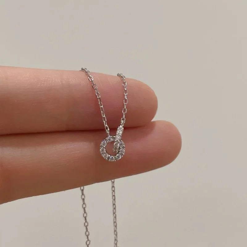 Eternal Circle Zircon Necklace