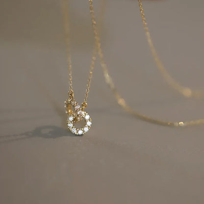 Eternal Circle Zircon Necklace