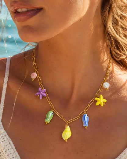 Ocean Treasure Charm Necklace