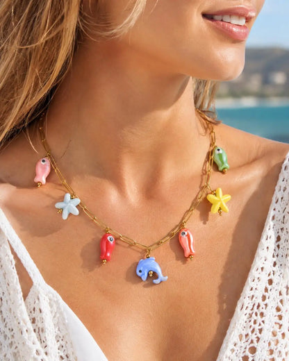 Ocean Treasure Charm Necklace