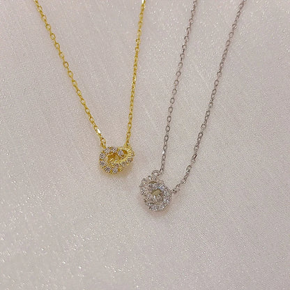 Eternal Circle Zircon Necklace