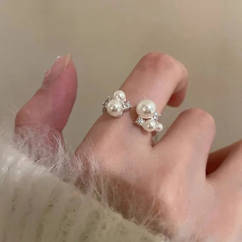 Silver Blossom Adjustable Ring