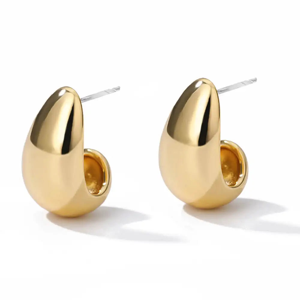 Golden Starfish Shell Studs