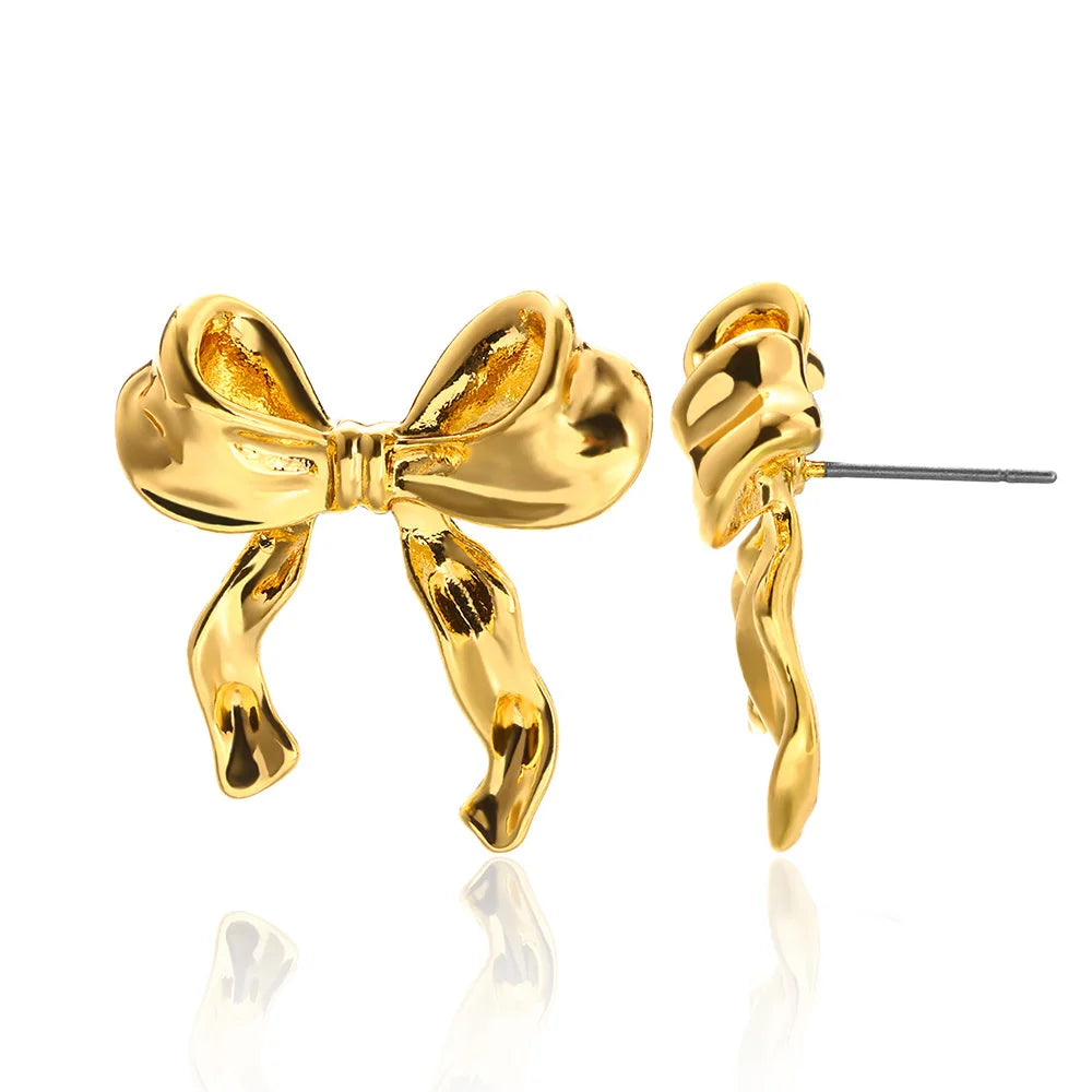 Golden Starfish Shell Studs