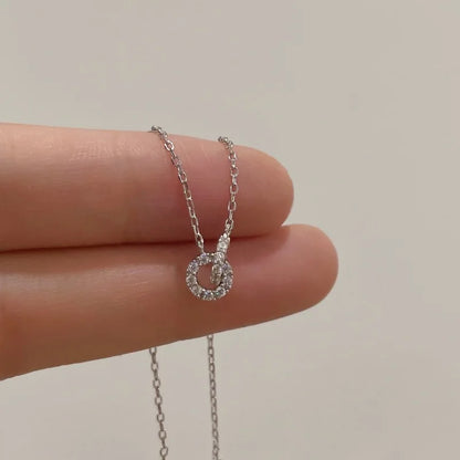 Eternal Circle Zircon Necklace