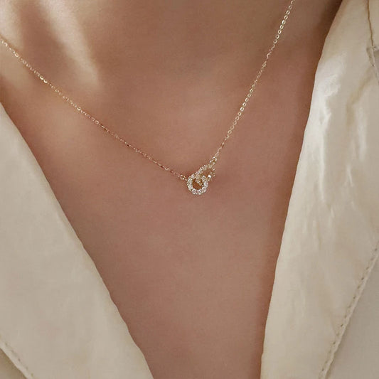 Eternal Circle Zircon Necklace