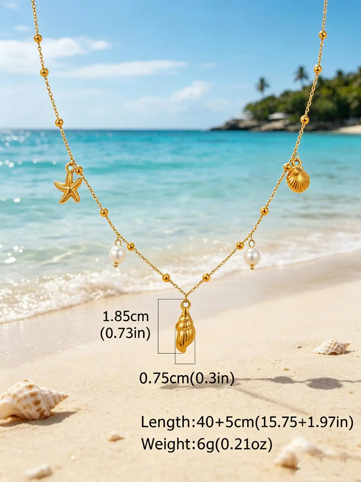 Ocean Treasure Charm Necklace