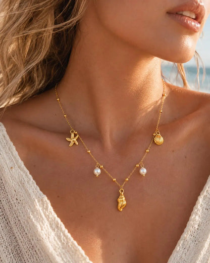 Ocean Treasure Charm Necklace
